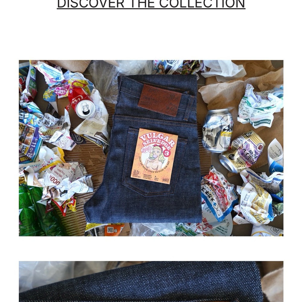 Naked & Famous Denim Vulgar limited edition 2021 drop.